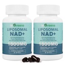 NAD lipozomal + Suplimentul 1800 mg cu Nicotinamidă Ribozidă, Trans Resveratrol, Trimethylglicine,Replaces NMN, Boost NAD+, Aging Defense,Celular Energy, 120 Softgels