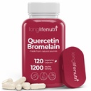 LongLifeNutri Querbetin 1000mg cu Bromelain 200mg - 120 Capsule vegetariene, Complex Dihidrat organic pentru Mobilitate Comuna si Balanta Respiratorie, aprovizionare 2-luna, GMP Certified, Made in USA
