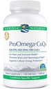 Nordic Naturals ProOmega CoQ10 - Ulei de pește, 650 mg EPA, 450 mg DHA, 100 mg CoQ10, promovează sănătatea neurologică și producția de energie celulară*, 120 Geluri moi