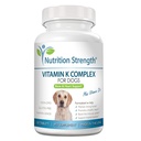 Vitamina K pentru câini - K1 și K2 (MK4 + MK7) + vitamina D3 pentru sănătatea osoasă, suport cardiac și absorbție de calciu - Formula avansată pentru articulații puternice, suport muscular și imun - 120 comprimate