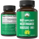 Nicotinamidă Ribozidă NR Supliment. NMN Supliment alternativ NAD + niacinamidă pentru NAD+ Nivele ca vârstă. A treia parte testat, non-GMO, gluten gratuit, Vegan NR vitamine Suplimente pentru femei și bărbați