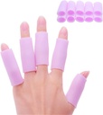 Povihome 10 Pack Deget maneca protector Silicon Deget protector pentru Artrita Baschet Mallet deget declanşator Degetul de porumb Blister