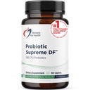 Proiectări pentru sănătate Probiotic Supreme DF - 15 miliarde CFU Probiotic fără lactate cu acidophilus + Bifidobactery Longum, GI + Supplement de sprijin imun sau adulți, Bărbați + Femei (60 Caplete)