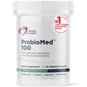 Proiectări pentru sănătate ProbioMed 100 - Probiotice pentru sănătatea digestivă - 10 Tulpini cu Lactobacillus Acidophilus Probiotic + Lactobacillus Rhamnosus - Gut Health + Suplimentul de sprijin imun (30 Caps)