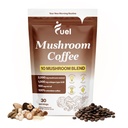 Creier de combustibil Boost Mushroom Cafea Nutritie, Amestec organic pentru sanatate Gut, Lion's Mane Powder, Chaga & Mushroom Powder Cafea instant Cafeina Low, Nootrops Drink, 30 Serviri
