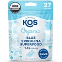 KOS USDA Albastru organic Spirulina pulbere, Phycocianin - Vegan Algae Superfood - Alimente naturale de colorat pentru Smoothies & Bauturi Proteine, Pe bază de plante, Non OMG-uri - 27 Serviri