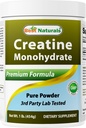 Cel mai bun naturals Creatin Monohidrat 1 Lb pulbere pură (1 LB (Pachet de 1)