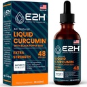 E2H Curcumin lichid turmeric pentru o mai bună absorbţie - suport comun natural - extract de rădăcină turmeric cu semințe de ardei negru - Boost Your Health - Vegan - Non-GMO - 2 Fl Oz