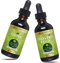 Go Nutrients Uriva & Prostate Edge Prostate Supliment pentru bărbaţi cu Pygeum şi Saw Palmetto Extract de acid uric Supliment de susţinere, pentru niveluri de acid uric sănătos care ajută Ease Discomfort