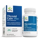 Terry natural de îngrijire tiroidiană Plus - Iod + L-Tirozină, 60 capsule - Suport tiroidian Supliment cu Seleniu, Promovează energie și metabolism - non-GMO, Gluten-Free, Kosher - 30 Serviri
