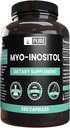 Ingrediente originale pure Myo-Inositol (365 capsule) Nu magneziu sau umpluturi de orez, întotdeauna pure, Lab verificate