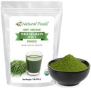 Z Natural Foods Pudră organică de grâu de suc - Superfood pentru îmbătrânire sănătoasă & Digestion - Non-GMO, Vegan, Kosher - Perfect pentru sucuri, iaurturi și piureuri - Wheatgrass Juice Powder Bliss, 1 lb