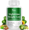 DR VITAMIN SOLUŢII Suplimente pentru arzători de grăsime pe timp de noapte - Suppressante apetit pentru pierderea in greutate - Burner Fat pe timp de noapte pentru femei şi bărbaţi care sprijină somnul şi relaxarea - Pierdere in greutate pastile - 60 capsule