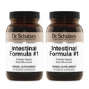 Schulze's Intestinal Formula #1 - Bowel Movement Supplement for Colon Health Support - Blooting & Constipation Aid - Intestinal Cleanse - All-Natural - Plant-Based - Vegan - 90 Count (2 Pack)