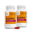 Terry Natural Curamed + Clinic OPC - Curcumin Supliment cu extract de semințe de struguri franțuzești - Brain, prostată și suport de sănătate hepatică - Supliment cu Ar-Turmerone - 60 Softgels (2 ambalaj)