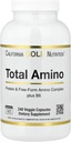 California Gold Nutrition Total Amino cu vitamina B-6, și 20 Amino Acid Blend, 240 Veggie Capsule