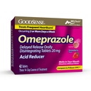 Omeprazolul GoodSense a întârziat eliberarea orală a comprimatelor de dezintegrare 20 mg, aromă de căpşuni, file de dizolvare, tratează frecvent arsuri la stomac, Reductor de acid, Medicină cu arsuri la stomac, 42 comprimate