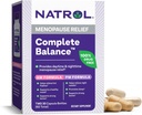Natrol Echilibru complet, Supliment alimentar pentru Menopause Relief, A.M./P.M. Menopauza Ajutor pentru femei, 60 Capsule, până la 30 zile de aprovizionare