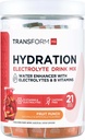 TransformHQ Hydration Drink Mix (21 Pachete de unică servire, Punch de fructe) - Supliment de hidratare Blend cu vitamine și electroliți