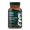 Gaia Herbs Sinus & Lung Supreme - Suplimentul de sprijin pentru plămâni pentru sănătatea respiratorie - Sinus suport - Vegan, Gluten-Free & Dairy Free - Formulă pe bază de plante - 60 capsule