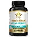 Spore Supreme Spore based Probiotic 120 Capsule x 10 Miliarde / 4 Formulă de tulpina - 4 Luna de aprovizionare - Nu este nevoie de refrigerare, acid Strains rezistente, lactate gratuit