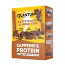 Quantum Energy Square: Energy Bar cu Cafeina & 10g Proteine. Delicious Healthy Snack On The Go. (Vegan, Gluten-free, Soy-free, Dairy-free) (Caffe Mocha Almond Chip)