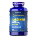Pride L-Arinine 1000mg puritană, Supliment alimentar sprijină nivelurile de oxid azotic și inimă și căldură circulatorie, 100 zile de aprovizionare, 100 comprimate