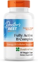 Medici Cel mai bun complet activ B Complex, Energie & Suport Cellular, Non-GMO, Gluten Free, Soy Free, Vegan 30 Veggie Caps
