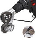 Upgraded Electric Drill Plate Cutter, New Metal Nibbler Drill Cutter atașament / Adaptor, DIY Metal Drill atașament, Sheet Metal Knife pentru tăiere fier, alb foaie, oțel, cupru, aluminiu