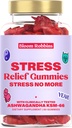 Gumiile Ashwagandha - Gumiile de relief pentru stres cu Ashwagandha KSM-66 & Lemon Extractul de Balm - Gumiile de stres și gumiile calme cu KSM-66 - Relaxarea Vegană Ashwaganda Gummies (60count)
