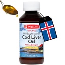 De La Cruz Cod Ulei de ficat lichid - ulei de pește islandez pur sălbatic capturat 4 FL OZ (118 ml)