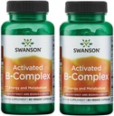 Swanson activat B- Complex - potenţă mare şi biodisponibilitatea (60 capsule vegetale) (2 ambalaj)