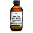 Ulei de semințe negru organic - USDA Certified Cold presat sticla de sticlă Peste 1,5% Thymochinonă 3X Putere turcească negru Nigella Sativa non-GMO 100% ulei de semințe negre (4oz sticlă)
