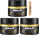 Shilajit Pure Himalayan Organic Shilajit Resin, Gold Grade Shilajit Resin cu 85+ Trace Minerals & Acid Fulenian, Pure Shilajit Supliment for Better Health, 50 Gram (3 buc)
