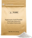 INGREDIENTE ORIGINALE PURE Acid hialuronic (8 oz) Solubil de apă, Pulbere fină