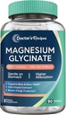 Retete de doctor Magneziu Glicinat, Magneziu Chelated cu absorbţie mare şi non-alimentat, Usor pe stomac, Nu Gluten, Bone, Nervi & Energy Support, 90 comprimate