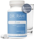 Dr. Rahi Melatonin 5mg cu supliment de suport pentru somn de calciu și B6, Made in USA, Melatonina 5 mg Tablets for Deep Sleep, Calm Sleep, Relaxing Sleep, Natural Sleep Aid for Adulți, Zzzz - Melatonin