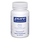 Pure Encapsulations Zinc (Citrate) - pentru sistemul imunitar, dezvoltare tisulară & Metabolism* - Supliment mineral cu enzime - Zinc extrem de absorbabil - Vegan & non-GMO - 180 capsule
