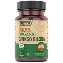 DEVA Vegan Ginkgo Biloba Supliment alimentar, USDA Organic, Vegan Society Certified, Easy-to-Swallow Tiny Tablets, 300 mg., 90-contă flacon