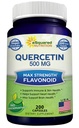 aSquared Nutrition Querbetin 500mg Supliment - 200 capsule - Querbetin Dihidrat pentru a sprijini sanatatea cardiovasculara - Pastile complexe de pulbere de putere Max pentru a ajuta la îmbunătățirea răspunsului imun