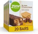 ZonaBaruri de proteine perfecte, 13g Proteine, 16 Vitamine & Minerale, Snack proteine, Fudge Graham, 20 Baruri