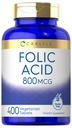 Carlyle Folic Acid 800 Mcg Tablets 