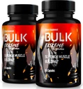 (2 ambalaj) Bulk Extreme Superior musculare Clădire avansat Formula, vrac Extreme pentru masa musculara Lean pentru bărbați, Toate muschii naturale constructor, Pastile masculine pentru performanță fizică, Recenzii (120 capsule)