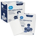 MED MÂNDRIE PAD-uri sterile fără stick pentru îngrijirea și rănile de rană, foarte absorbante, îndepărtarea fără durere, înfășurate individual (3x4 Inch (Pachet din 100)