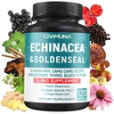 Echinacee Extract capsule cu echinacea, Goldenseal Root, Elderberry și mai mult - 120 capsule pentru 4 luni de aprovizionare