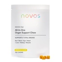 Novos Vital Nutritional Supplement Chews for Organ Liver, Brain, Eyes, Heart, Gut Support - Nattokinaza, Lutein, Inulin, Rutin, Tropical Flavor (120 Count)
