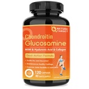 NATURĂ ŢINTĂ Glucosamină Chondroitin Supliment comun de sprijin - Plus MSM, Colagen, Turmeric, Shellfish gratuit, Suporturi comune, genunchi, cartilage, pentru bărbaţi şi femei, 120 Caps