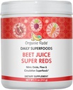 Ecologic Veda Beet Root Powder Supplement Juice with Superfood Reds - Beet Juice Powder with Nitronic oxided to Support Circulation, Energy, Endurance, and Stamina - Vegan, Non-GMO - 11 oz