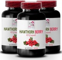 amestec de fructe de pădure antioxidante - Hawthorn BERries EXTRACT - Hawthorn Berry Antioxidant, supliment extract de hawthorn, supliment de fructe de pădure, fructe de pădure pentru piele, suplimente de energie pentru femei 3 Bot 180 Caps