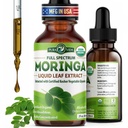 PURA VIDA MORINGA Extract lichid picături - USDA Organic Certified - Foarte purificat, Biodisponibil și mai rapid absorbție decât Moringa pulbere sau capsule - unică origine Moringa Oleifera frunze extract